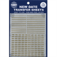 Whitman Date Transfer Sheets - Gold