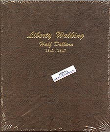 Dansco Album #7161 for Walking Liberty Half Dollars: 1941-1947