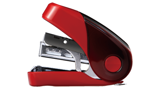 Flat Clinch Stapler - Mini (Red) #HD-10FL3